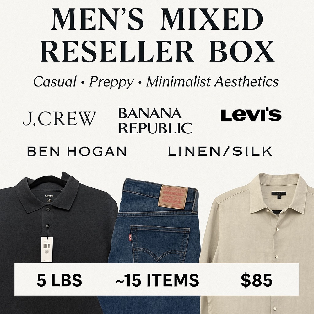 Men's mixed box mostly‎ NWT items to resell